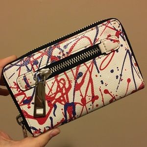 Marc Jacobs splatter paint wallet/wristlet